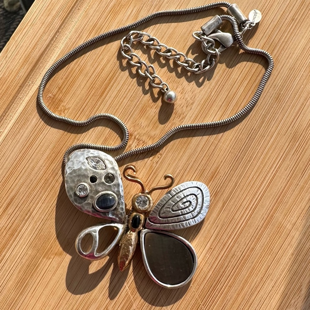 CHICO’S Butterfly Statement Necklace